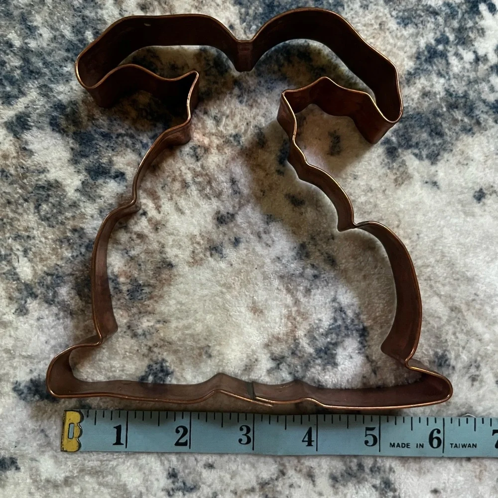 Copper Easter Bunny Cookie Cutter